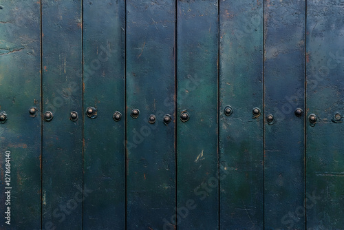Dark Teal Wood Plank Backgr...