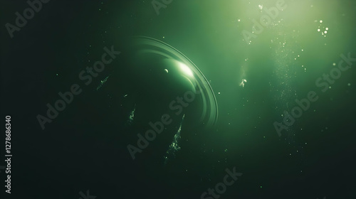 Green Abstract Space Backgr...