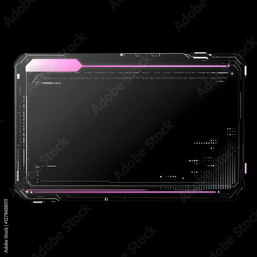 Abstract 3D Tech HUD Interf...