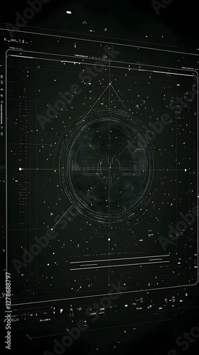 Abstract Dark Tech Backgrou...