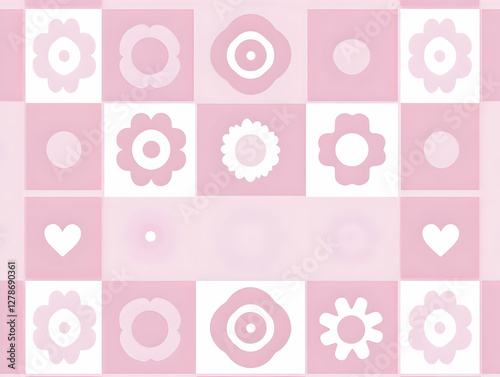 Pink Floral Abstract Backgr...