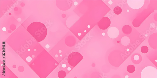 Pink Abstract Geometric Bac...
