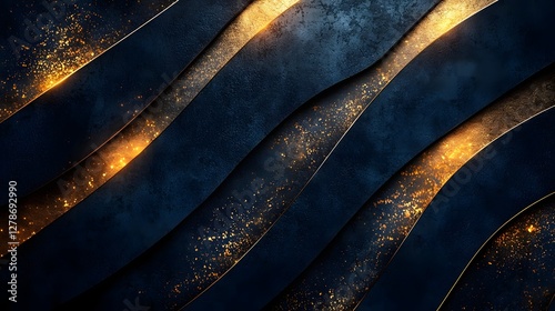 Sophisticated Luxury Business Background with Elegant Golden Highlights and Smooth Corporate Aesthetic