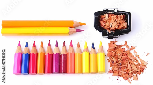 Colorful Pencils and Sharpe...