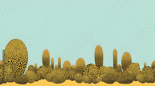 Abstract Dotted Landscape I...
