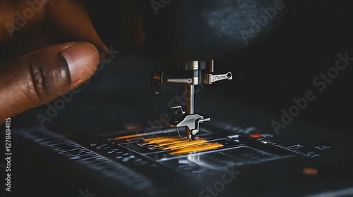 Close-up Sewing Machine Nee...