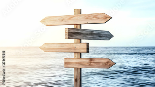 Wooden Signpost 3D Illustra...