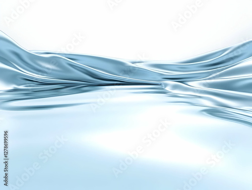 Abstract Light Blue Fabric ...