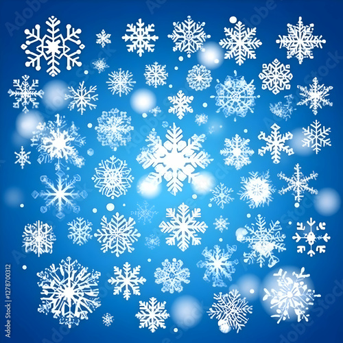 Winter Snowflakes Illustration