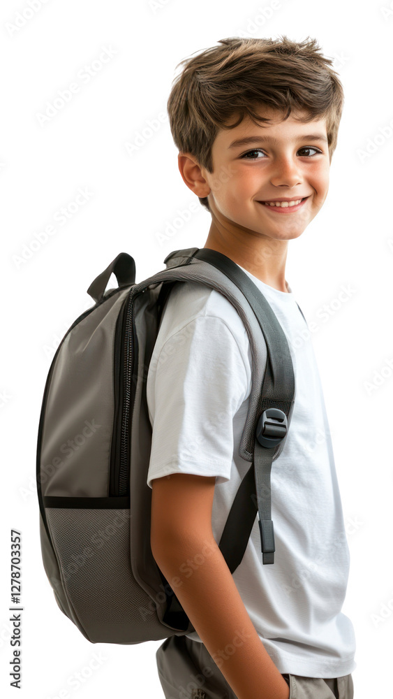 PNG American boy smiling background backpack school. PNG American boy smiling background backpack school.