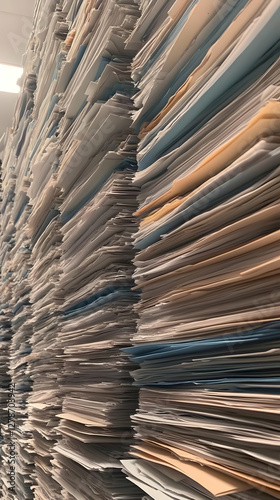 Massive Paper Stack Photo