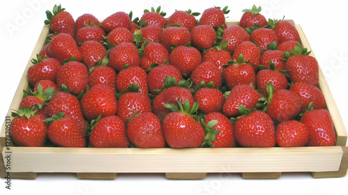 Fresh Strawberries in Woode...