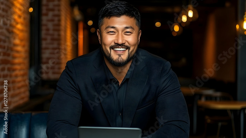 Smiling Man in Suit Realist...