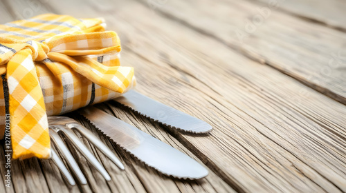 Rustic Table Setting: Yello...