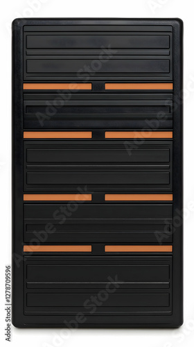 Black and Orange 3D Drawer ...