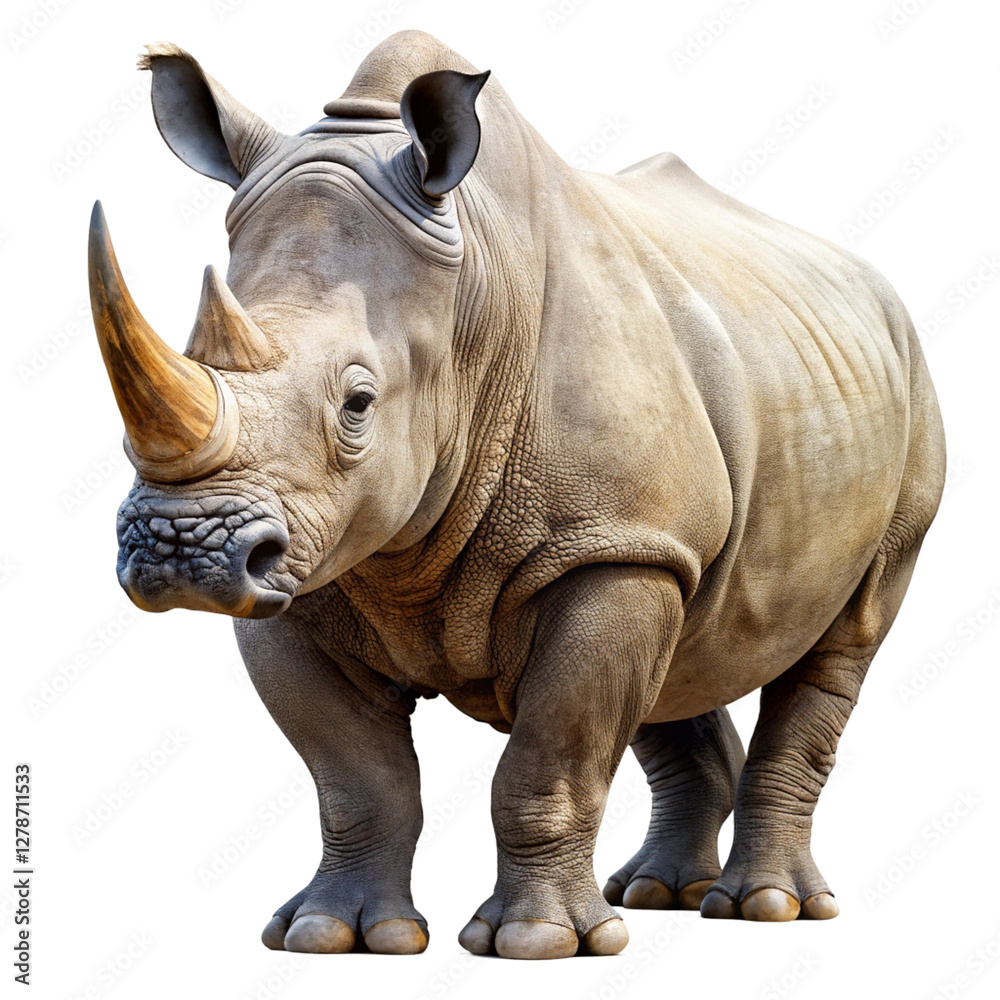 Fototapeta premium rhino isolated on white