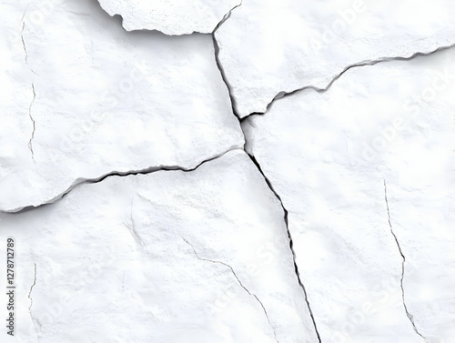 Cracked White Abstract Back...