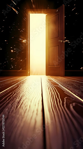 Glowing Doorway 3D Illustra...
