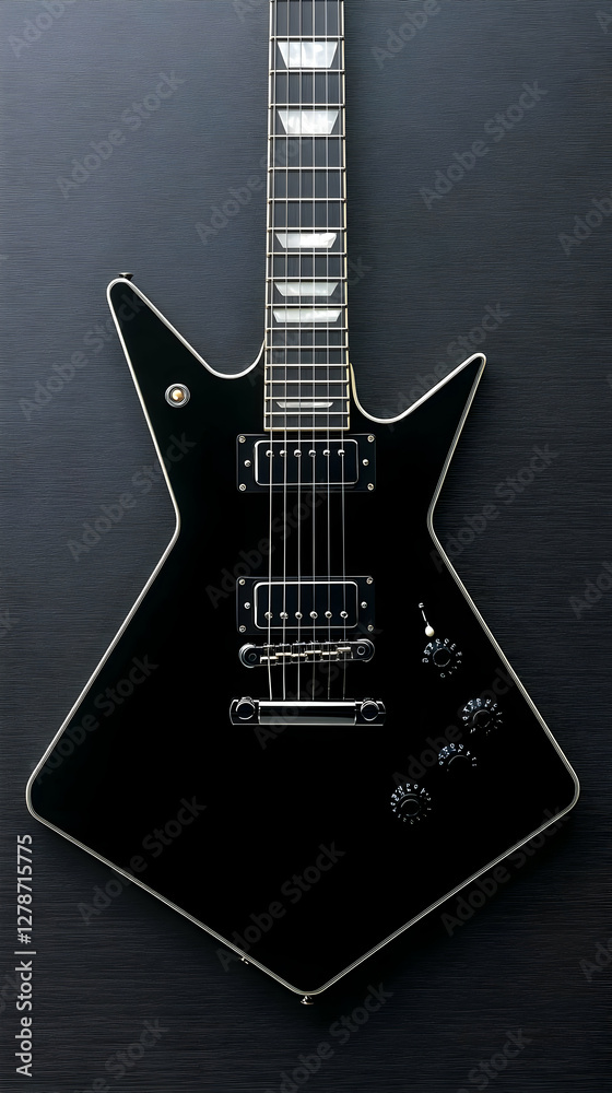 Fototapeta premium Black Electric Guitar Image