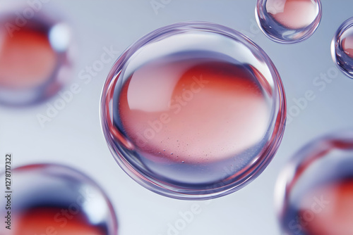 Abstract 3D Render of Pink ...