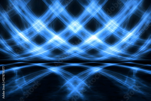Abstract Blue Light Backgro...