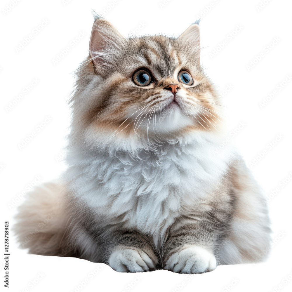 Fototapeta premium Persian Cat isolated on transparent background