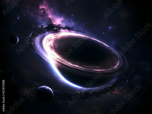 Cosmic Black Hole Illustration