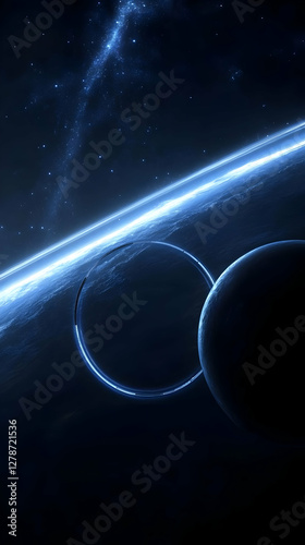 Cosmic Ring and Planet 3D I...