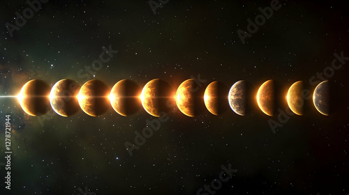 Golden Celestial Bodies Abs...