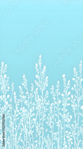 White Wildflower Illustrati...