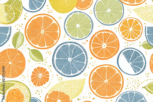 Citrus Fruit Illustration S...