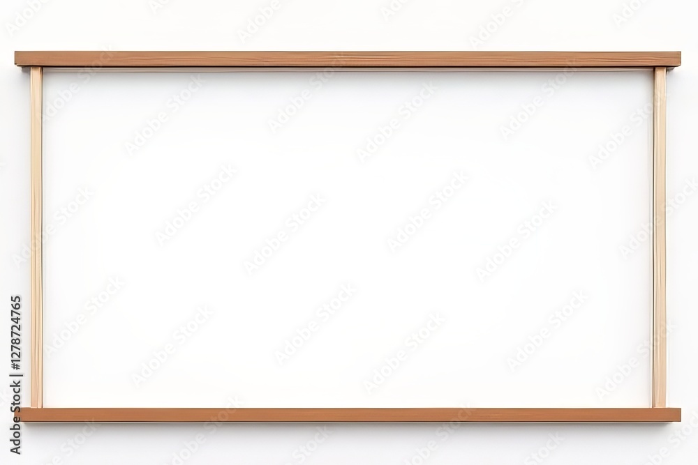 Simple Wooden Wall Shelf Frame, Empty Display Shelf, Modern Minimalist Shelf Design Simple Wooden Wall Shelf Frame, Empty Display Shelf, Modern Minimalist Shelf Design