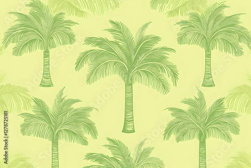 Green Palm Tree Illustratio...