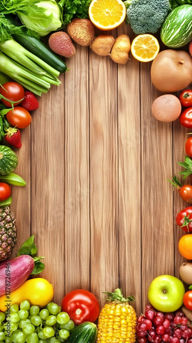 Vibrant Fruit and Vegetable...