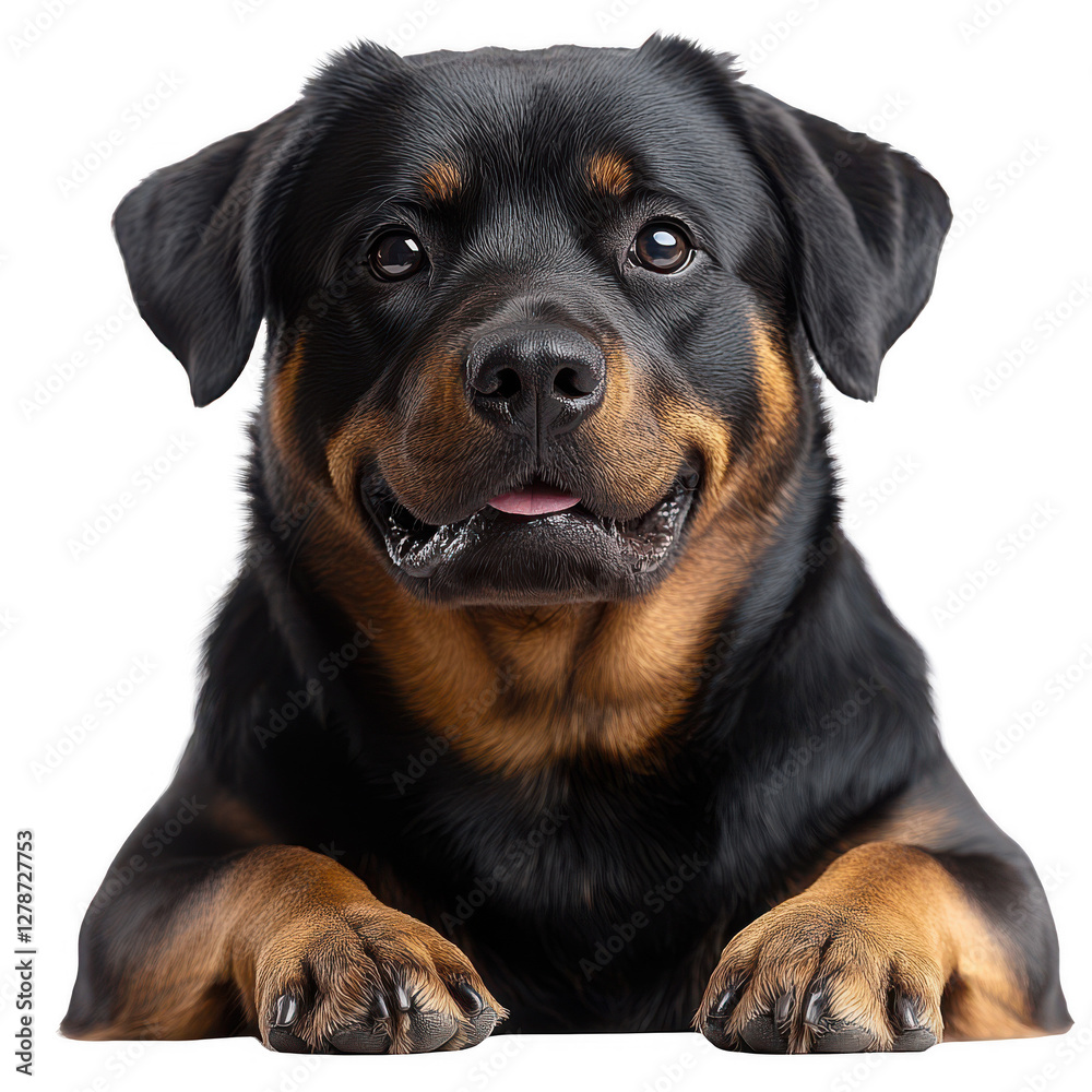Rottweiler isolated on transparent background Rottweiler isolated on transparent background