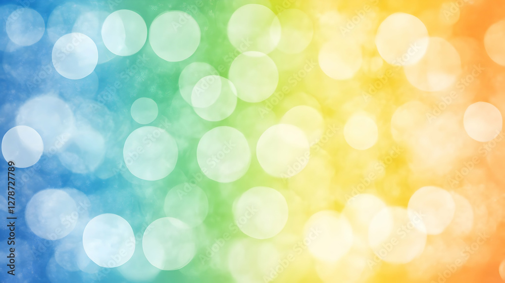 Rainbow Bokeh Abstract Background Image Rainbow Bokeh Abstract Background Image