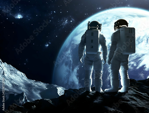Astronauts on Alien Planet ...