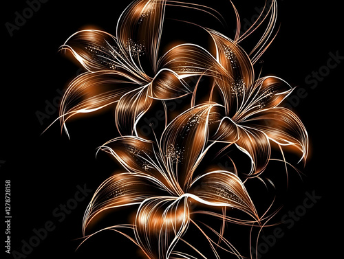 Glowing Lily Illustration