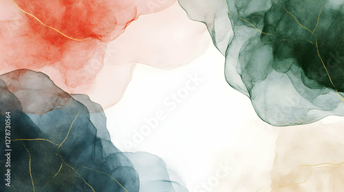 Abstract Alcohol Ink Backgr...