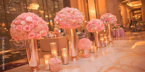 Elegant Pink Rose Floral Ar...