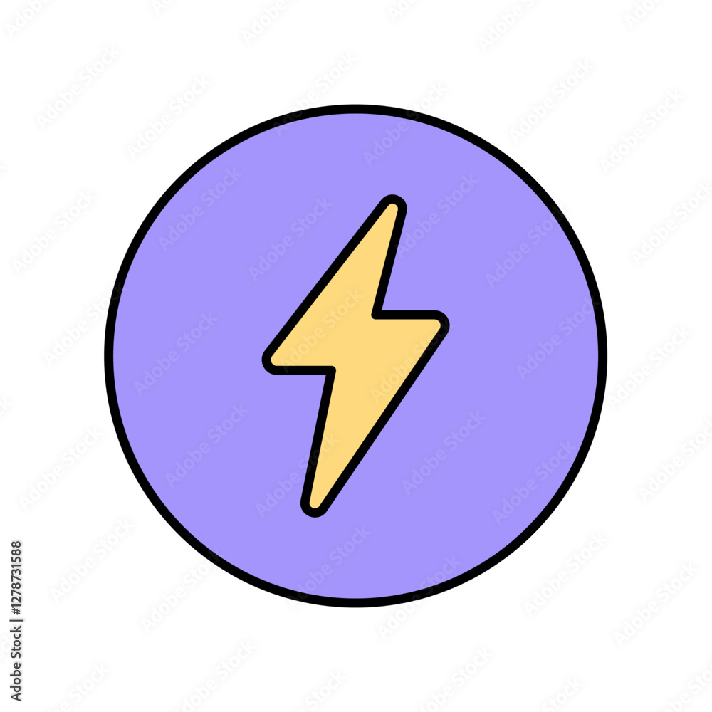 Icon a energy, isolated against a clean background. Icon a energy, isolated against a clean background.