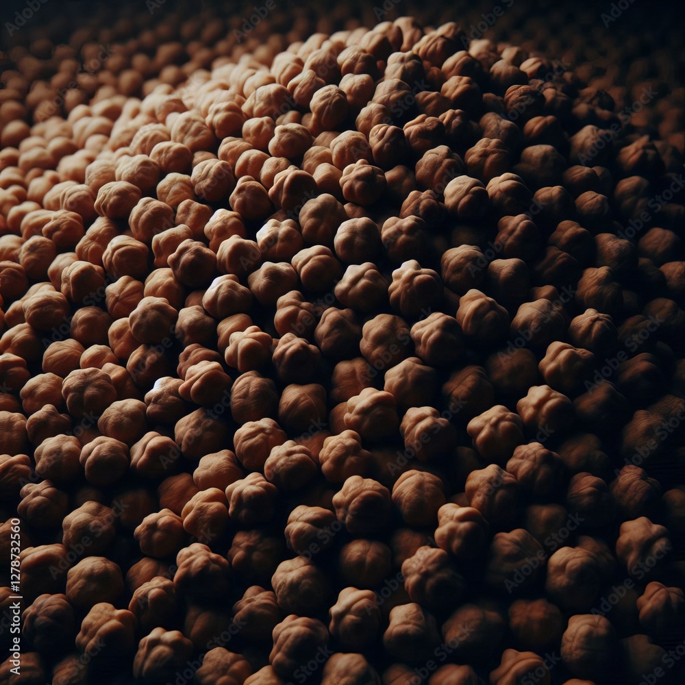 Obraz premium Close-up view of a large quantity of chickpeas.&nbsp; 