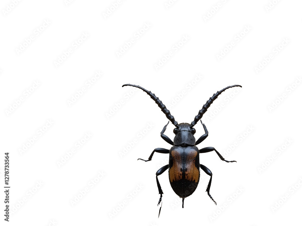 black beetle isolated on white background black beetle isolated on white background