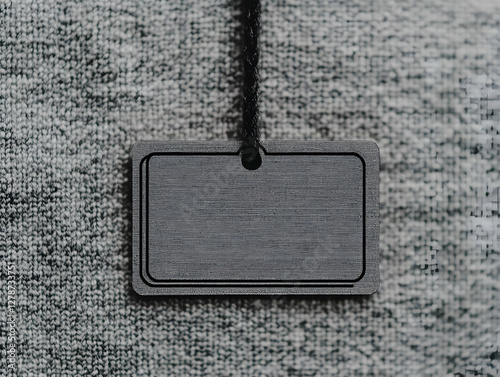 Blank Gray Tag Illustration
