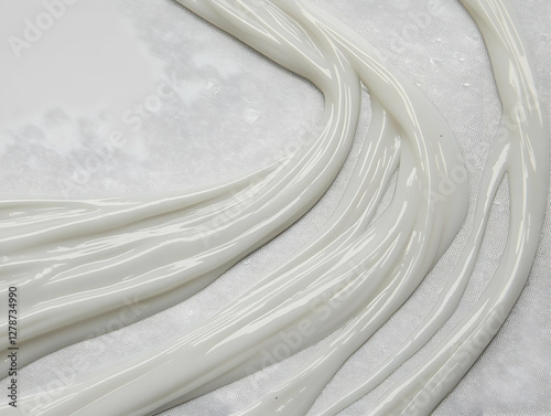 Abstract White Liquid Swirl...