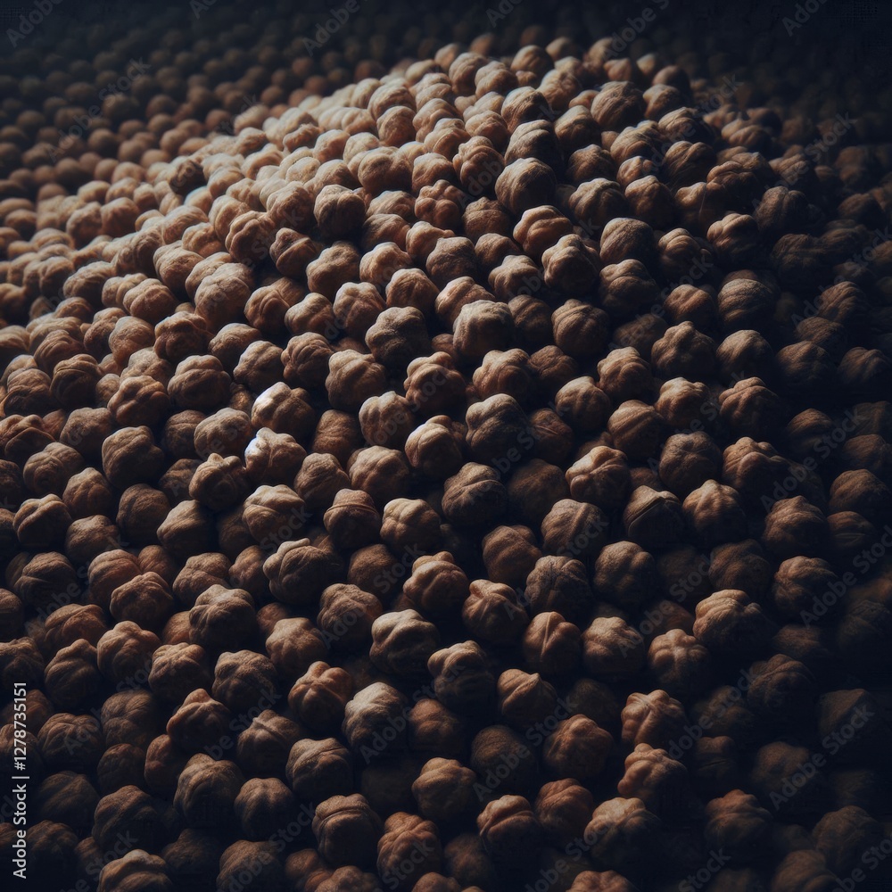 Obraz premium Close-up view of a large quantity of chickpeas.&nbsp; 