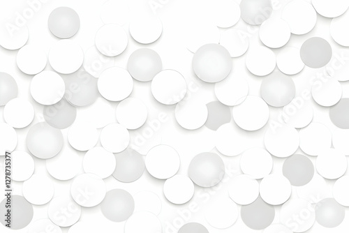Abstract White Circle Backg...