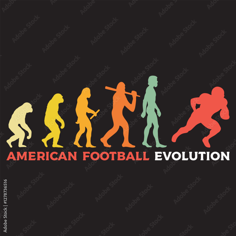 football Evolution illustration, Human Evolution Silhouette Design, evolution of man T-shirt vector
football Evolution illustration, Human Evolution Silhouette Design, evolution of man T-shirt vector