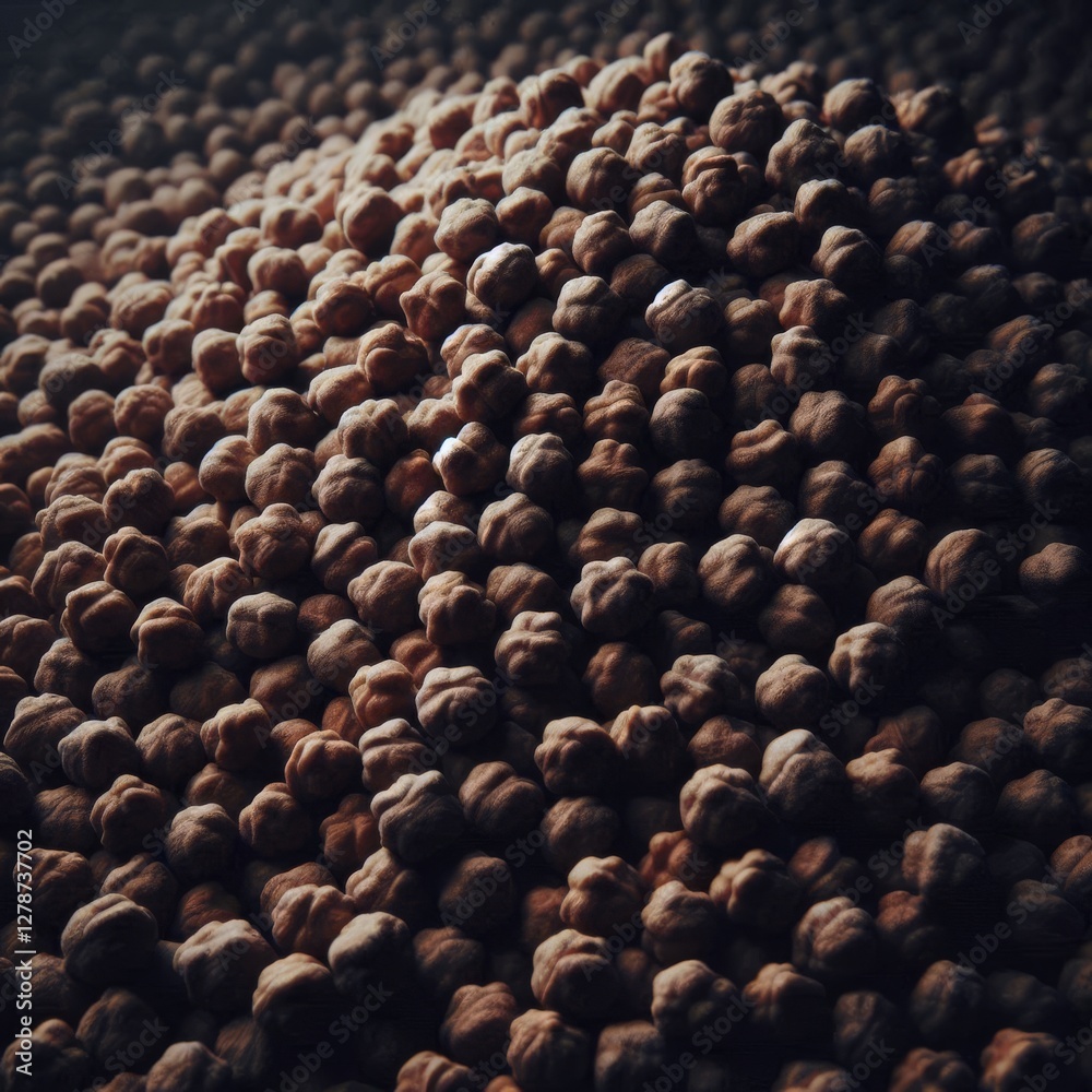 Obraz premium Close-up view of a large quantity of chickpeas.&nbsp; 