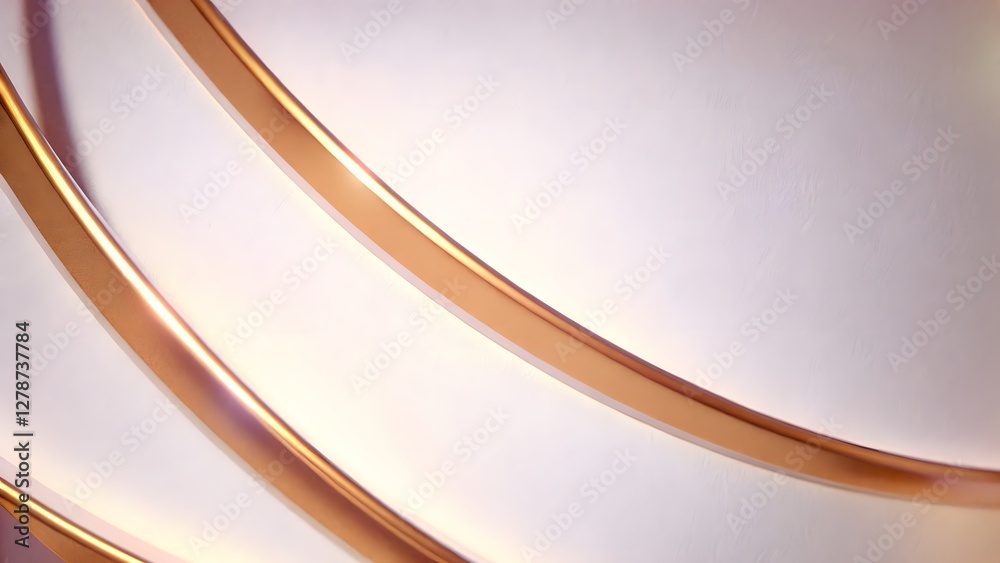 Fototapeta premium Minimalistic white gold abstract luxury backgr